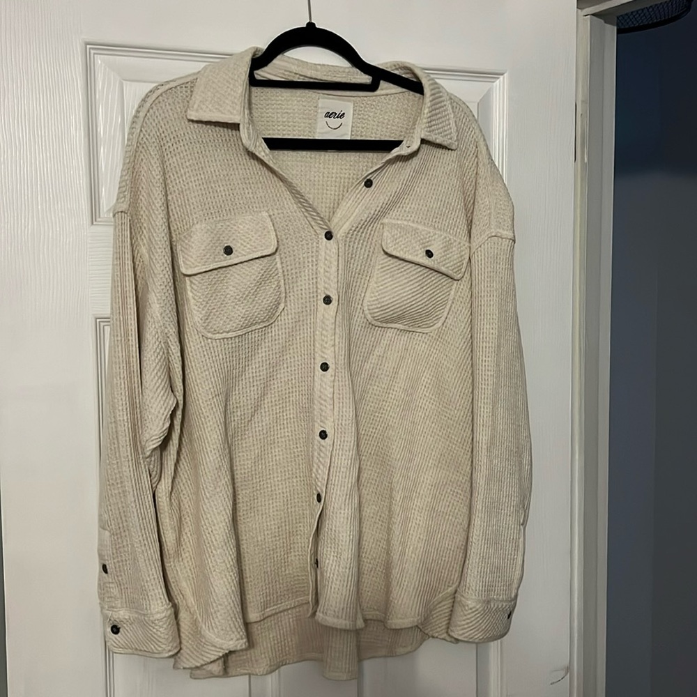 Aerie LumberJane Waffle Shirt